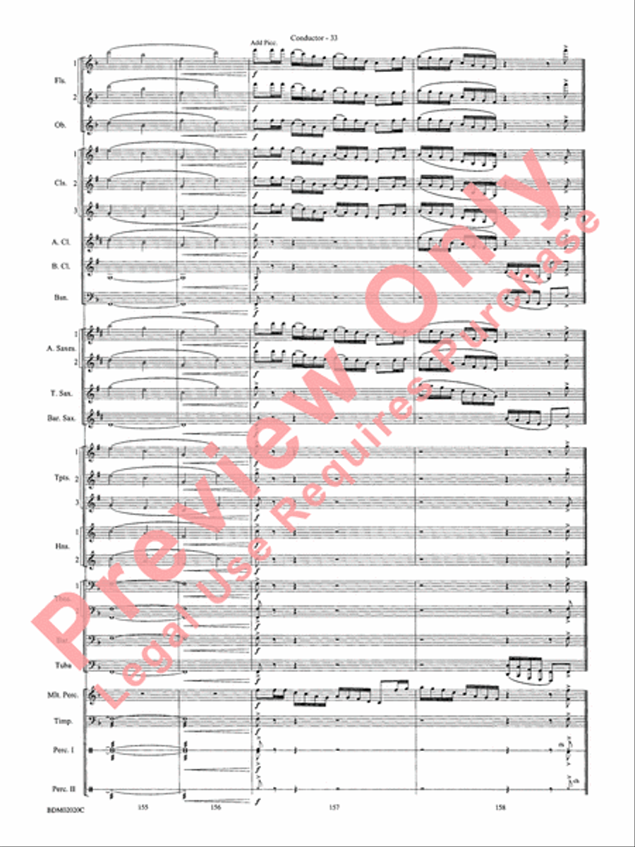 Prairiesong Concert Band scores gallery preview page 36