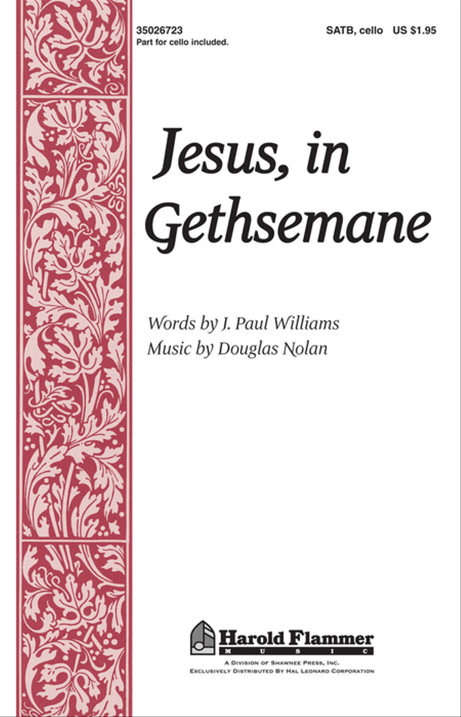 Jesus, in Gethsemane 4-Part scores gallery preview page 1