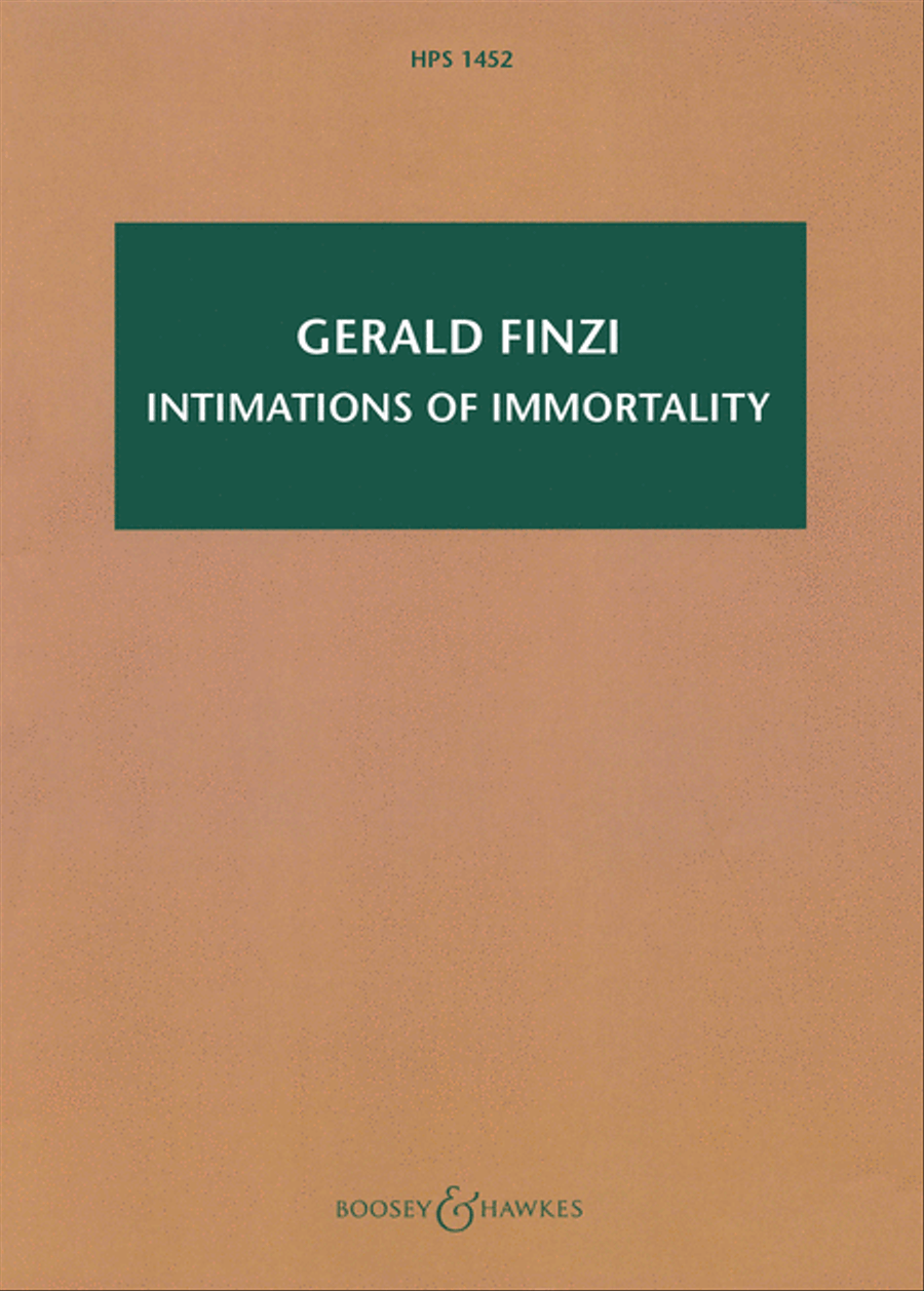 Intimations of Immortality, Op. 29 Mixed Choir scores gallery preview page 1