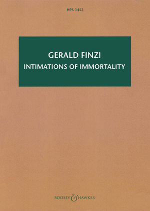 Book cover for Intimations of Immortality, Op. 29