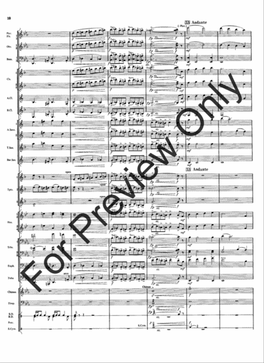 Meramec Rhapsody (Score) Meramec Rhapsody (Score) Concert Band scores gallery preview page 12