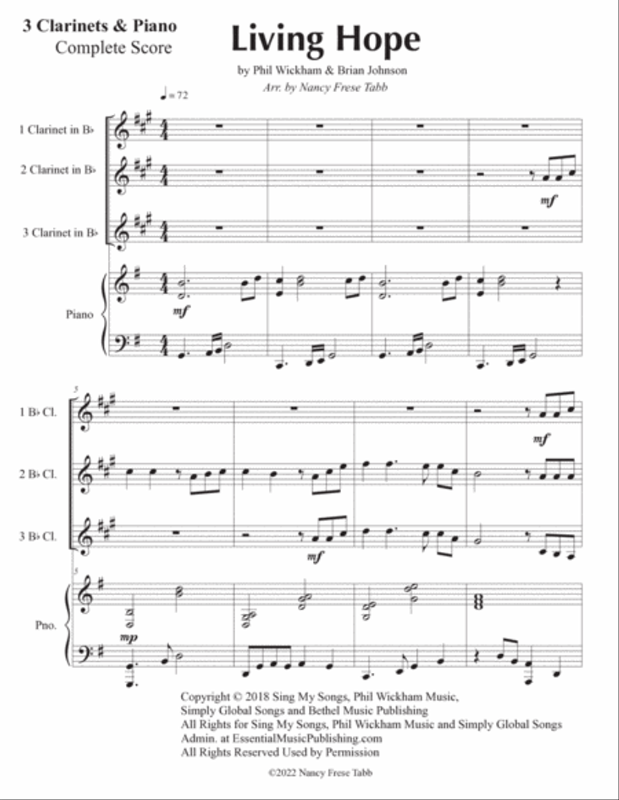 Living Hope Small Ensemble scores gallery preview page 2
