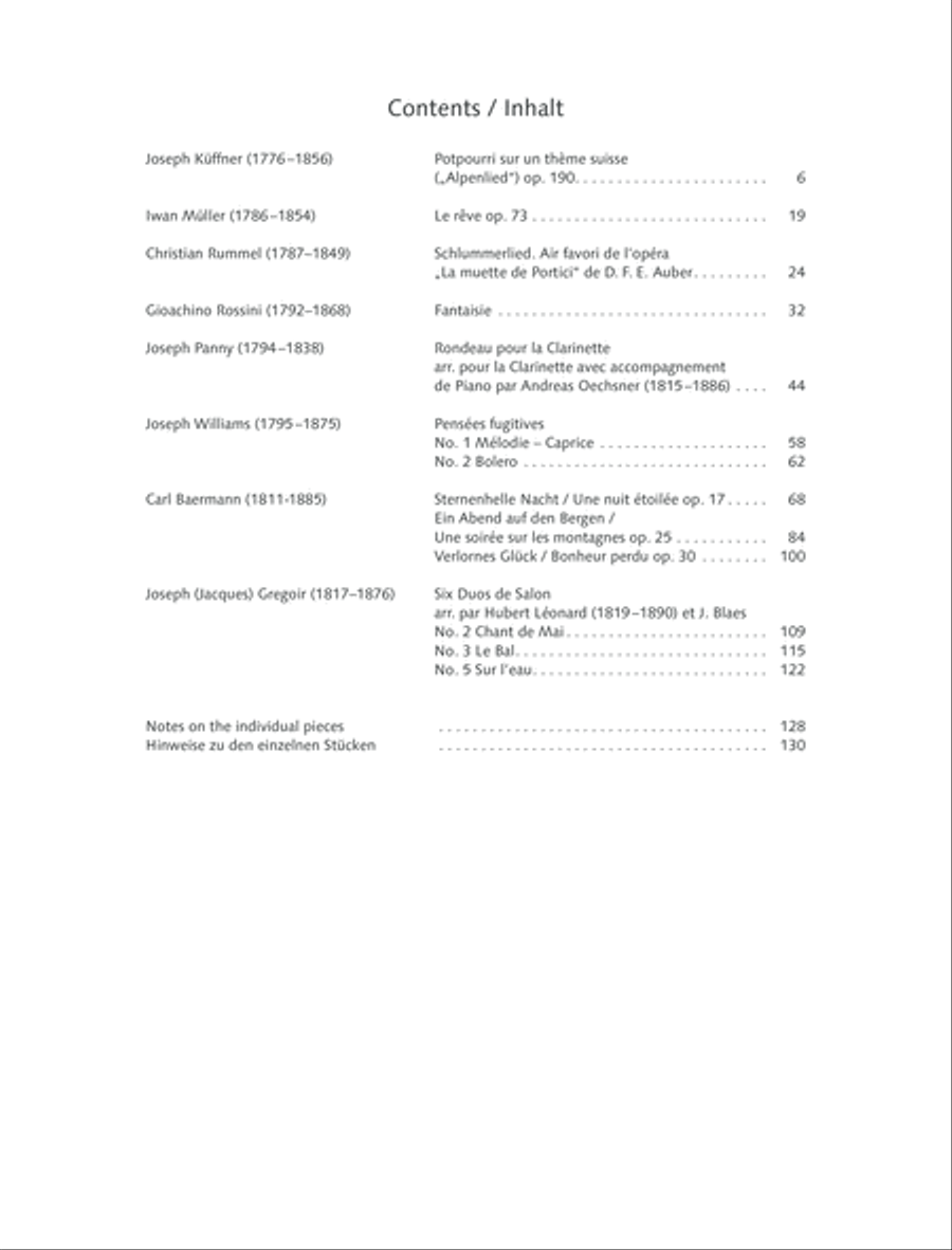 Joy of Music - Discoveries from the Schott Archives Clarinet Solo scores gallery preview page 3