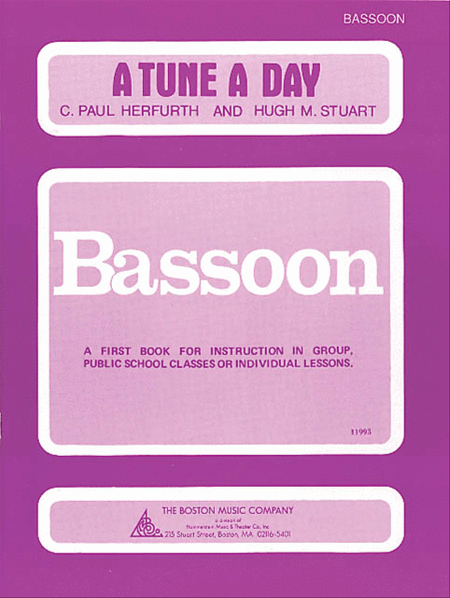 A Tune a Day – Bassoon Concert Band Methods scores gallery preview page 1