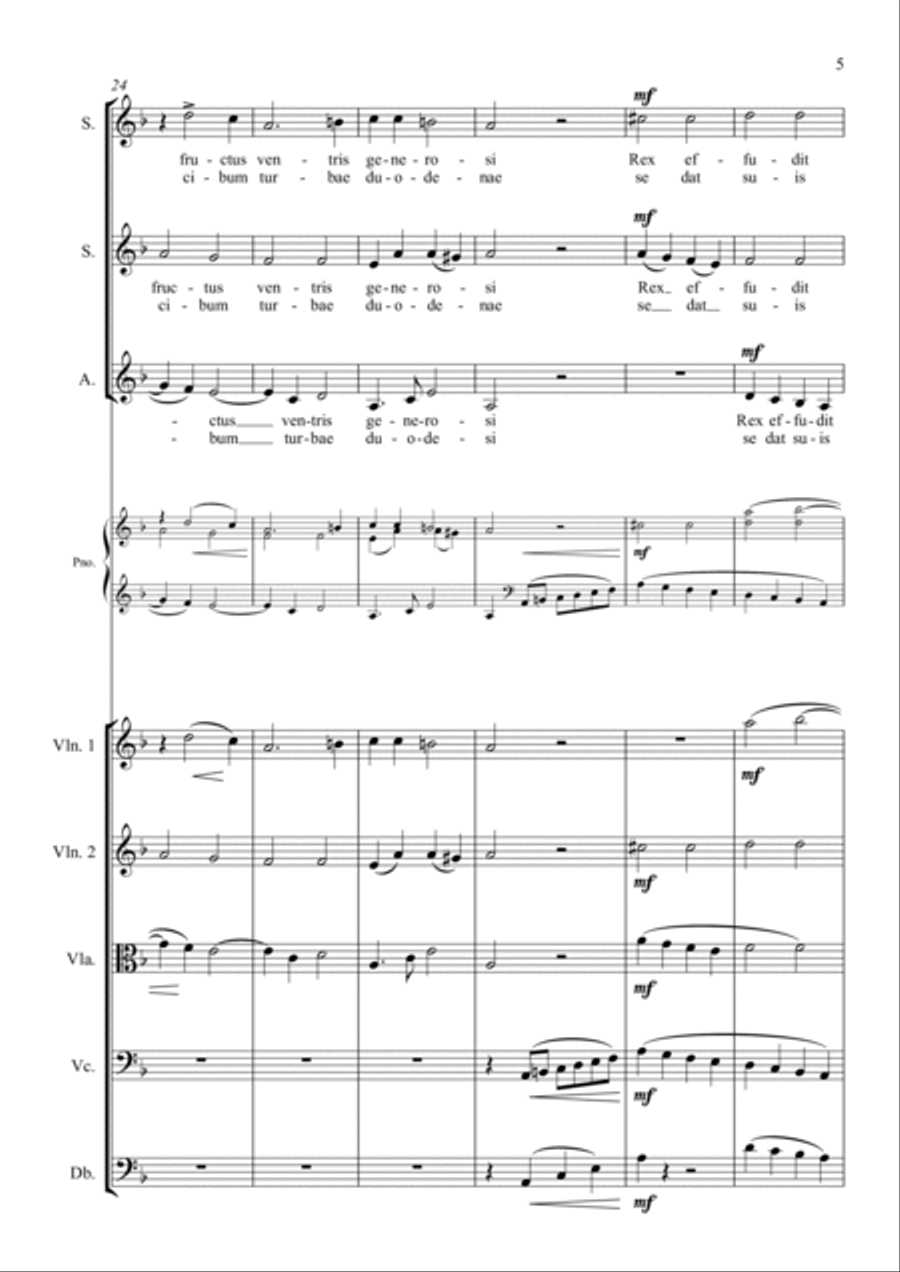 Pange Lingua Choir scores gallery preview page 5