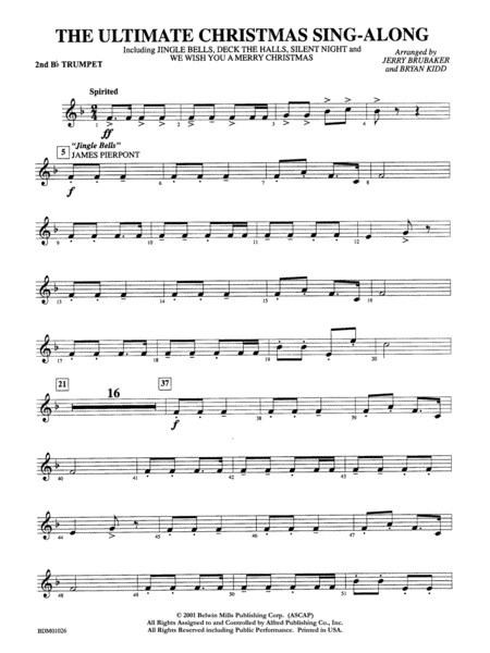 The Ultimate Christmas Sing-Along: 2nd B-flat Trumpet