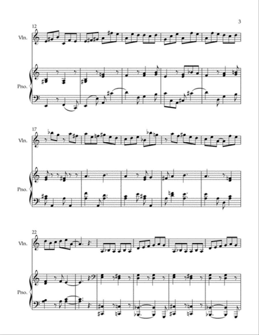 La capricieuse Violin Solo scores gallery preview page 3