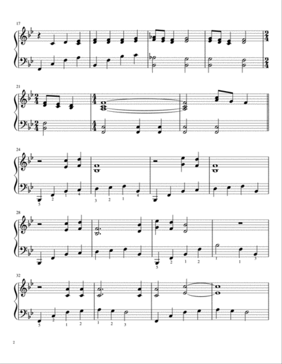 Peace On Earth Piano Solo scores gallery preview page 2