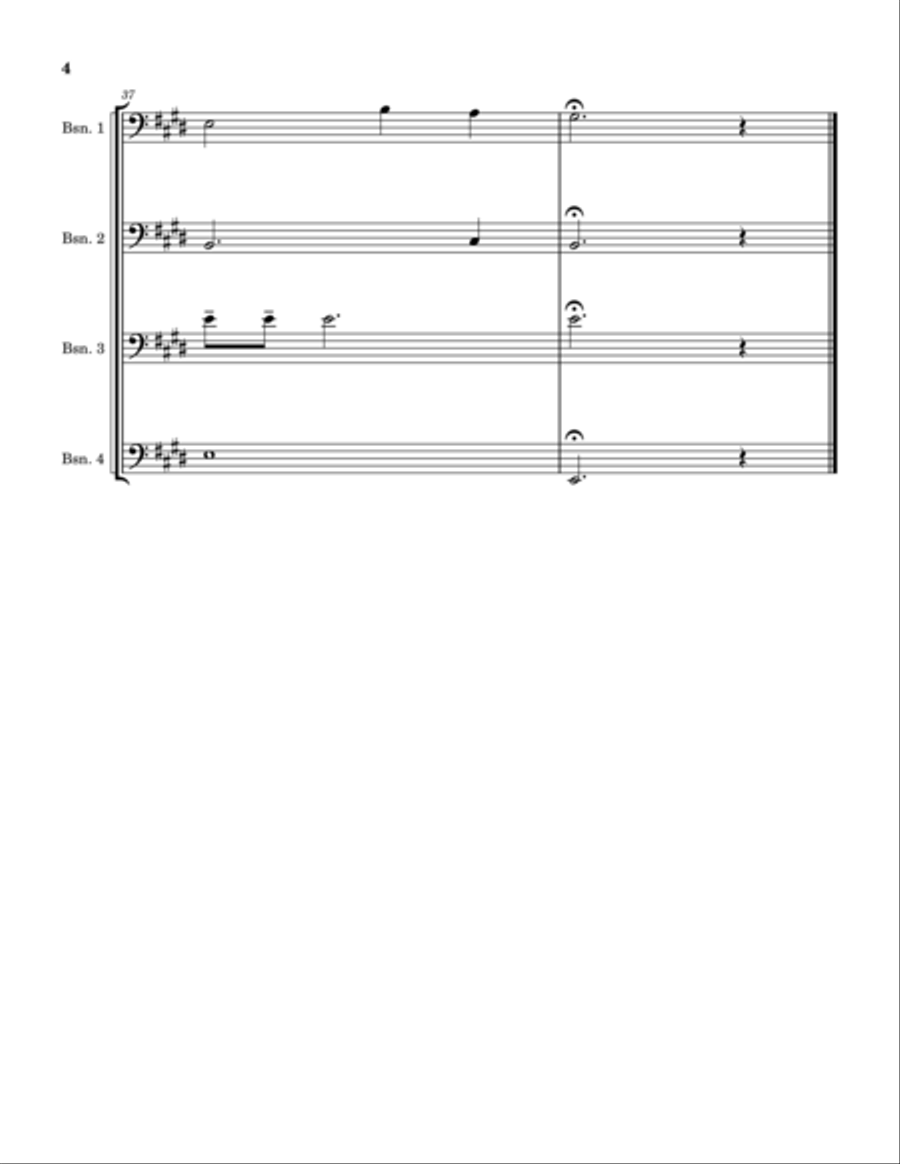 Shenandoah Bassoon Quartet scores gallery preview page 4
