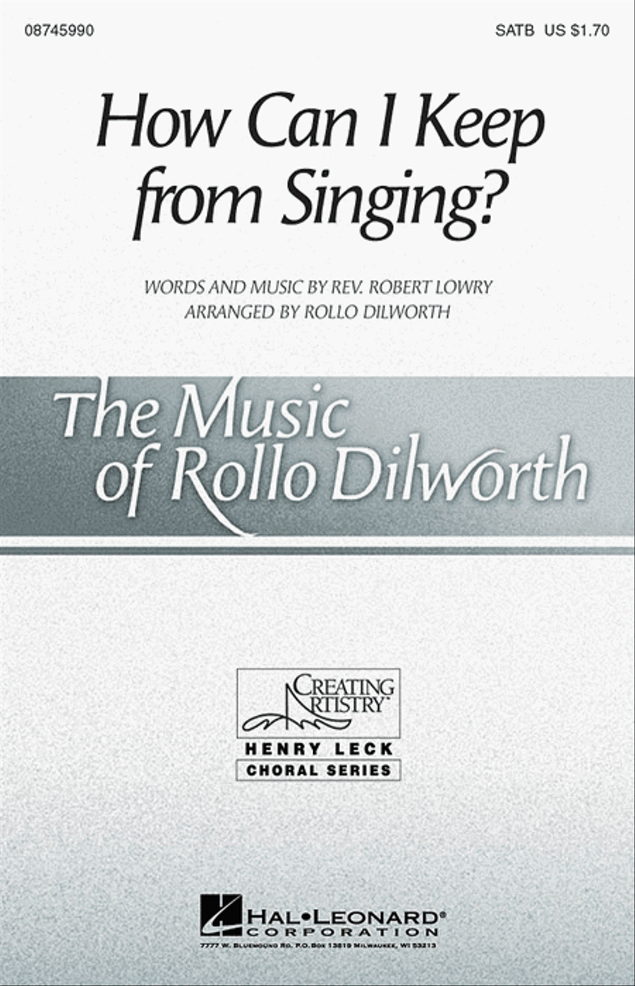 How Can I Keep from Singing? 4-Part scores gallery preview page 1