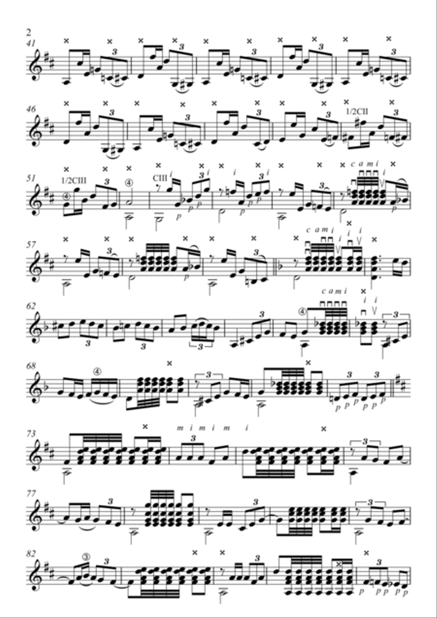 Tanguillo de Cádiz Guitar 2 Guitar scores gallery preview page 2