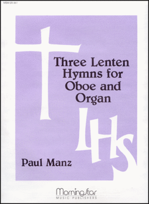 Book cover for Three Lenten Hymns for Oboe and Organ