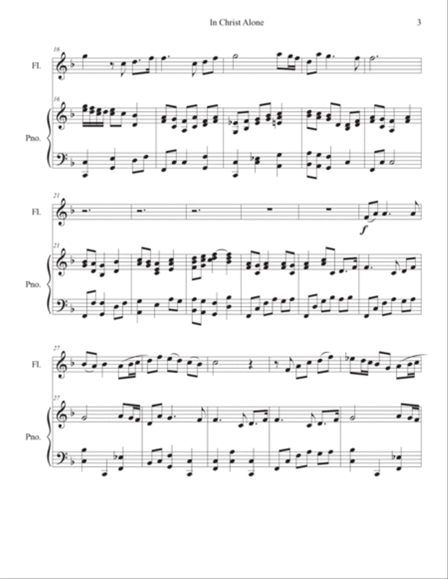 In Christ Alone Flute Solo scores gallery preview page 3
