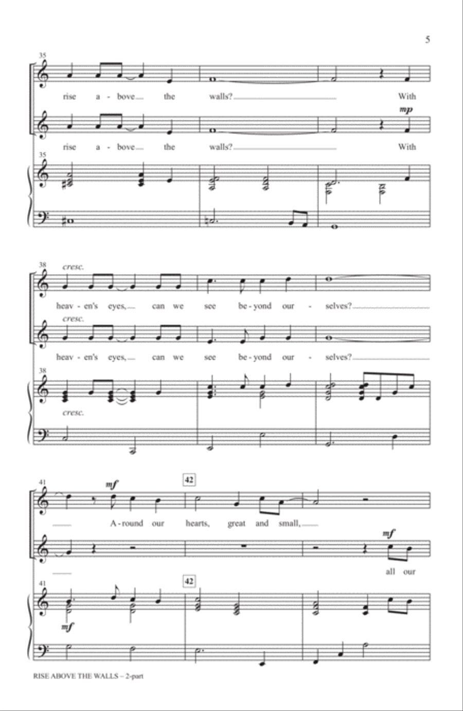 Rise Above The Walls 2-Part scores gallery preview page 4