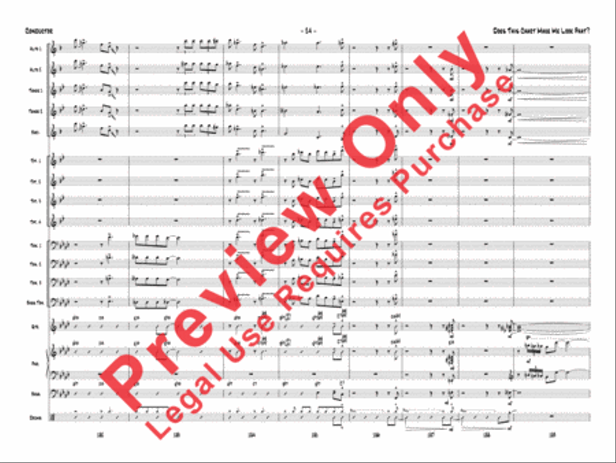 Does This Chart Make Me Look Phat? Jazz Ensemble scores gallery preview page 45