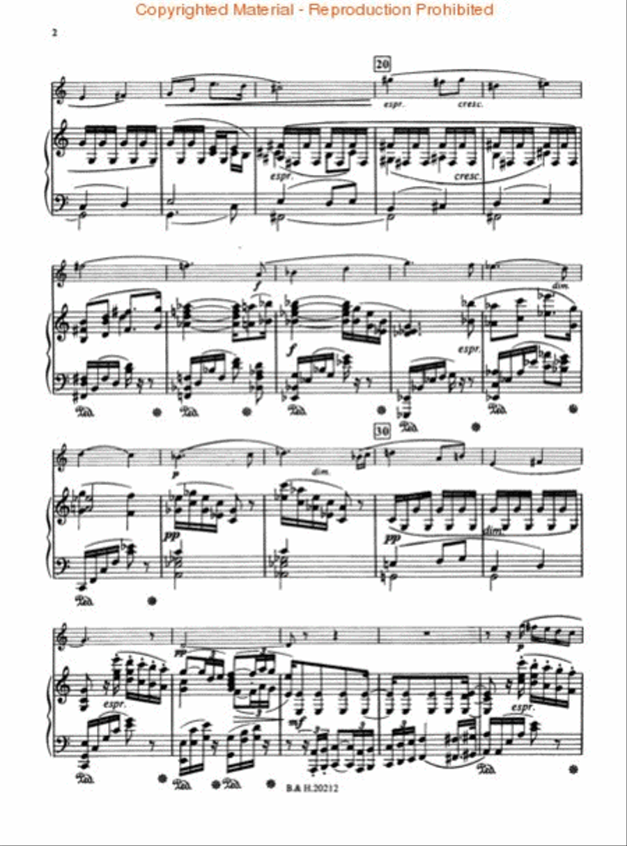 Andante in F, Opus posthumous Horn scores gallery preview page 3