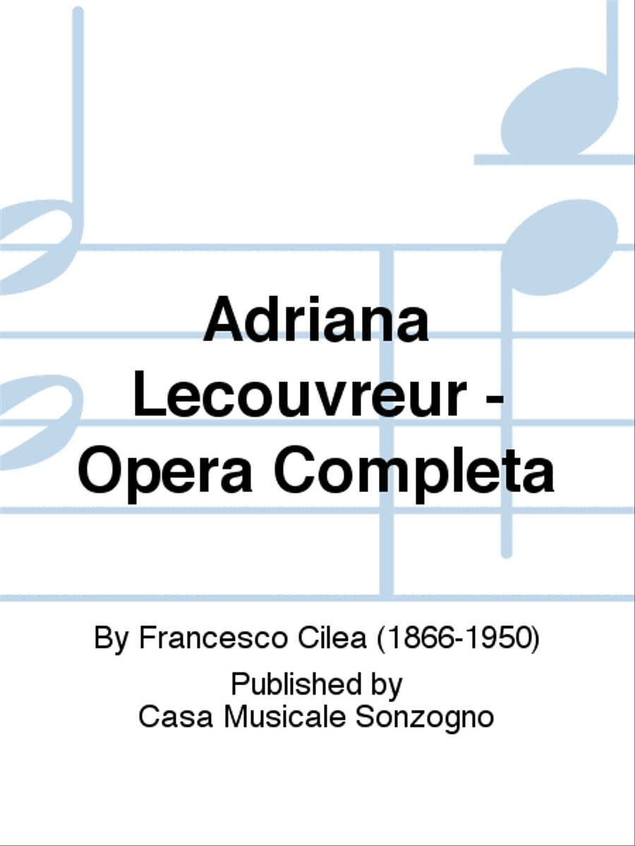 Adriana Lecouvreur - Opera Completa Score scores gallery preview page 1