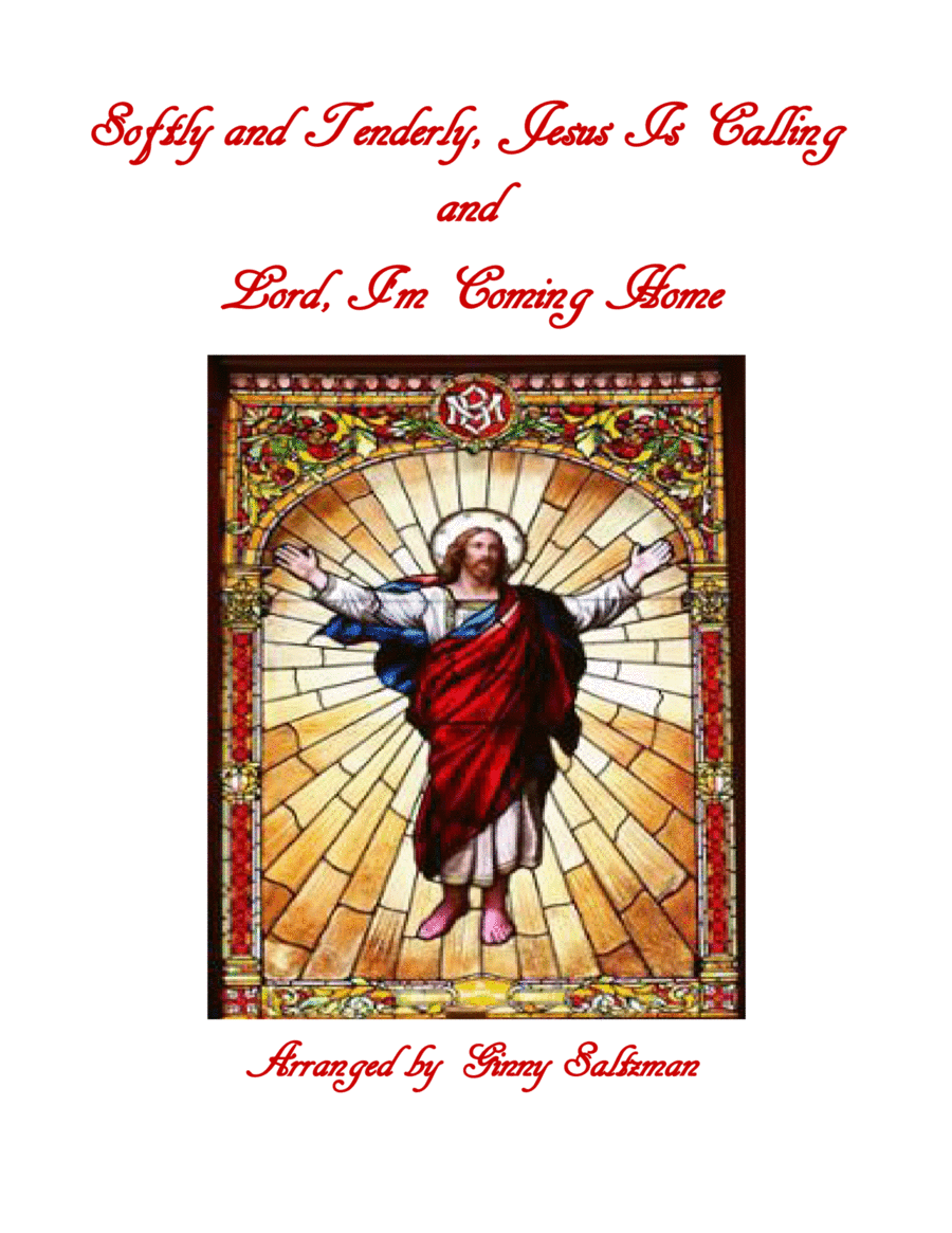 Softly and Tenderly, Jesus Is Calling, and Lord, I'm Coming Home Piano, Vocal, Guitar scores gallery preview page 1