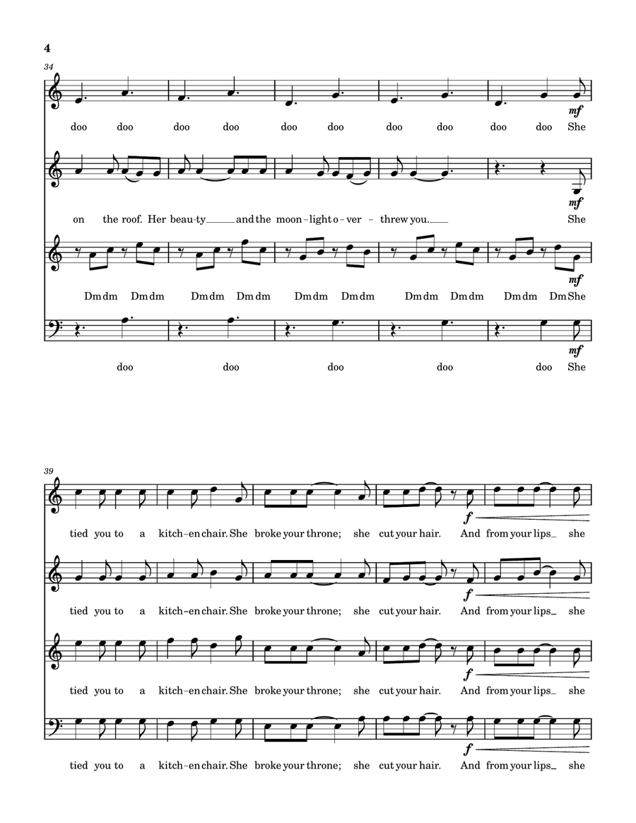 Hallelujah Hallelujah 4-Part scores gallery preview page 4