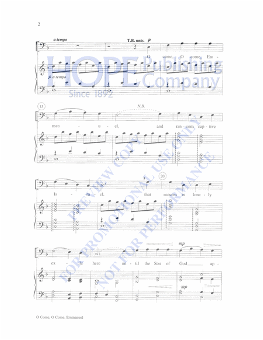 Emmanuel 4-Part scores gallery preview page 6