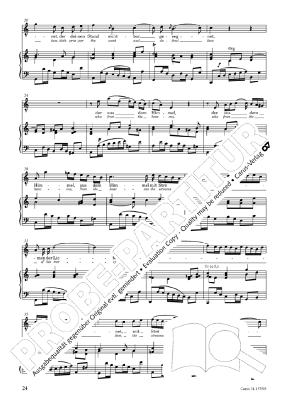 Praise ye, Almighty God, King and our ruler exalted (Lobe den Herren, den machtigen Konig der Ehren) ATB scores gallery preview page 25