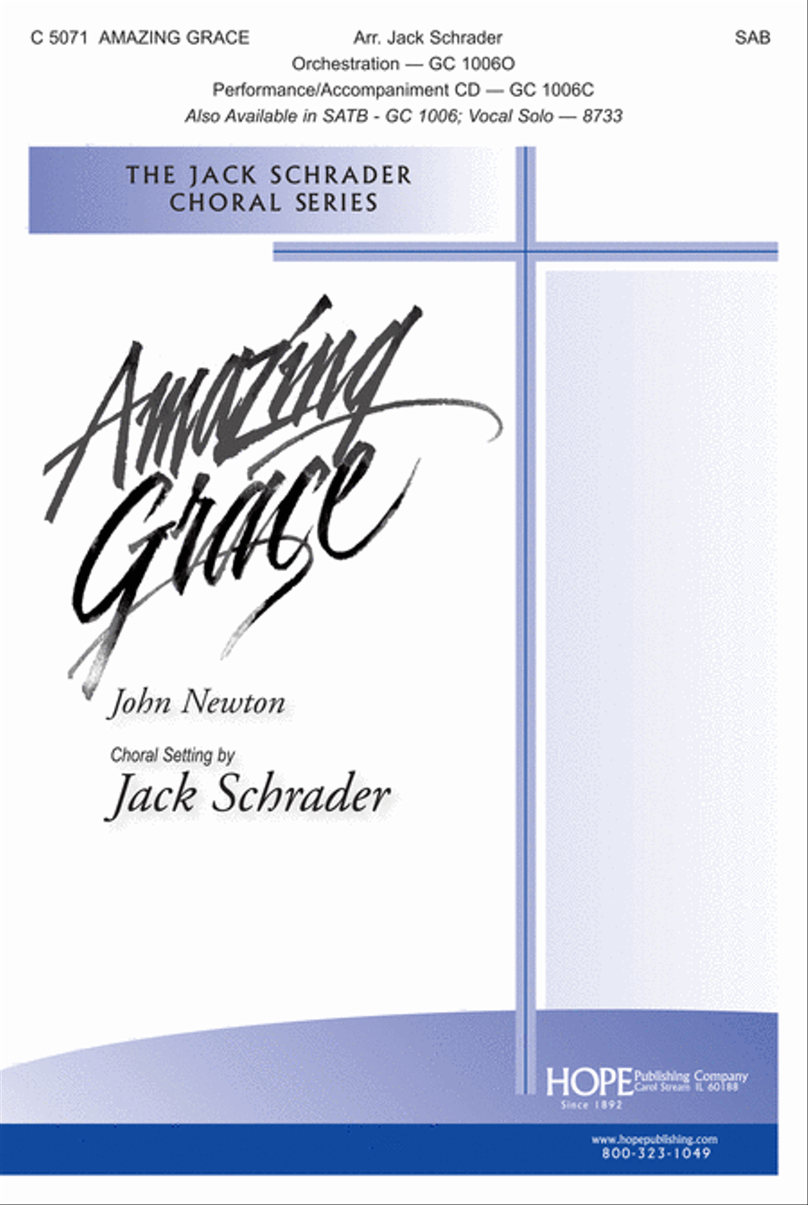 Amazing Grace 4-Part scores gallery preview page 1