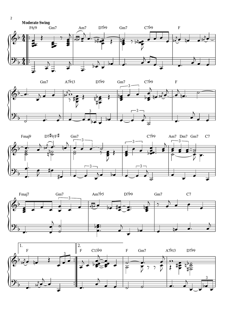 O Tannenbaum Piano Solo scores gallery preview page 2