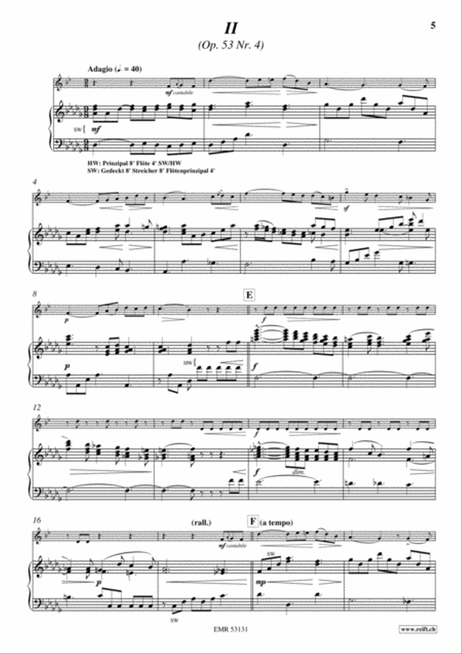 Drei Lieder ohne Worte Drei Lieder ohne Worte Organ scores gallery preview page 5
