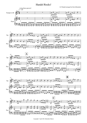 Handel Rocks! for Trumpet and Piano
