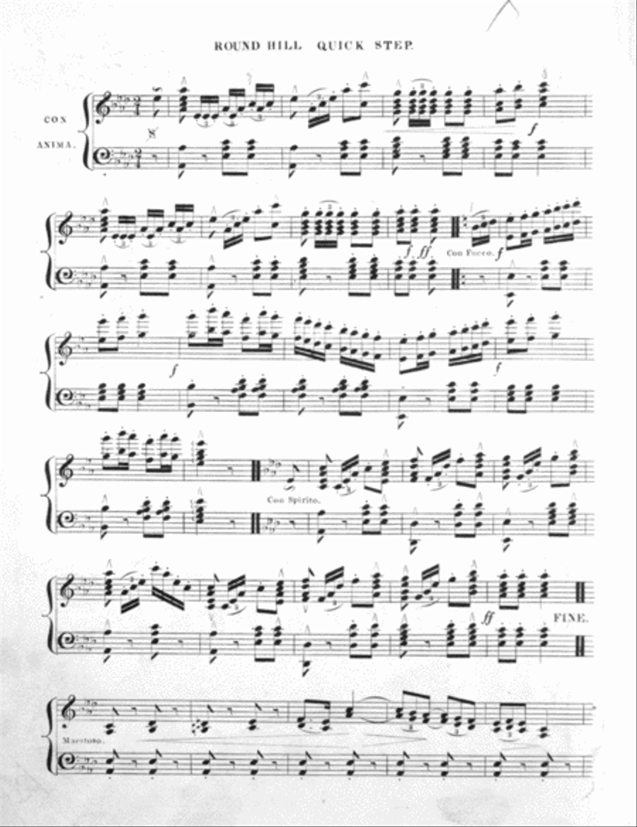 Round Hill Quick Step Piano Solo scores gallery preview page 2