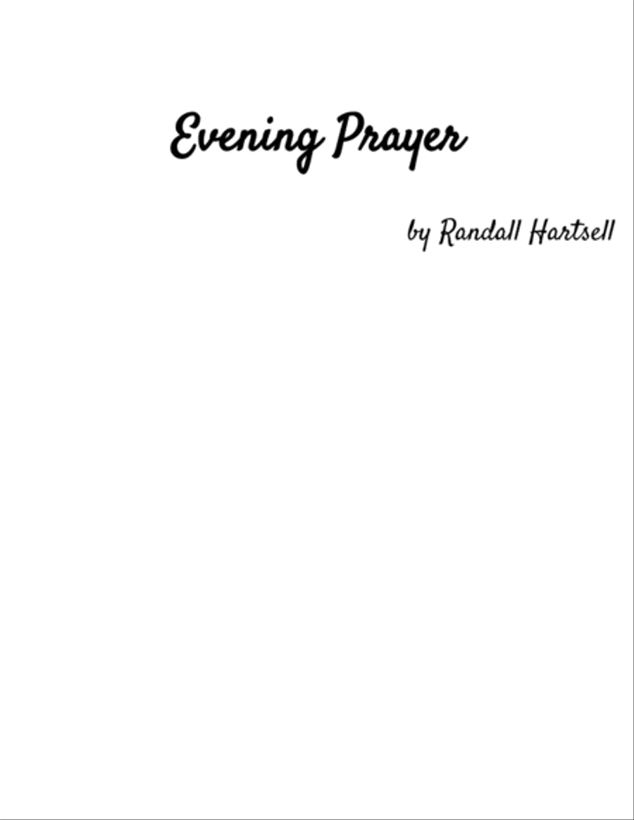 Evening Prayer Unison Choir scores gallery preview page 1