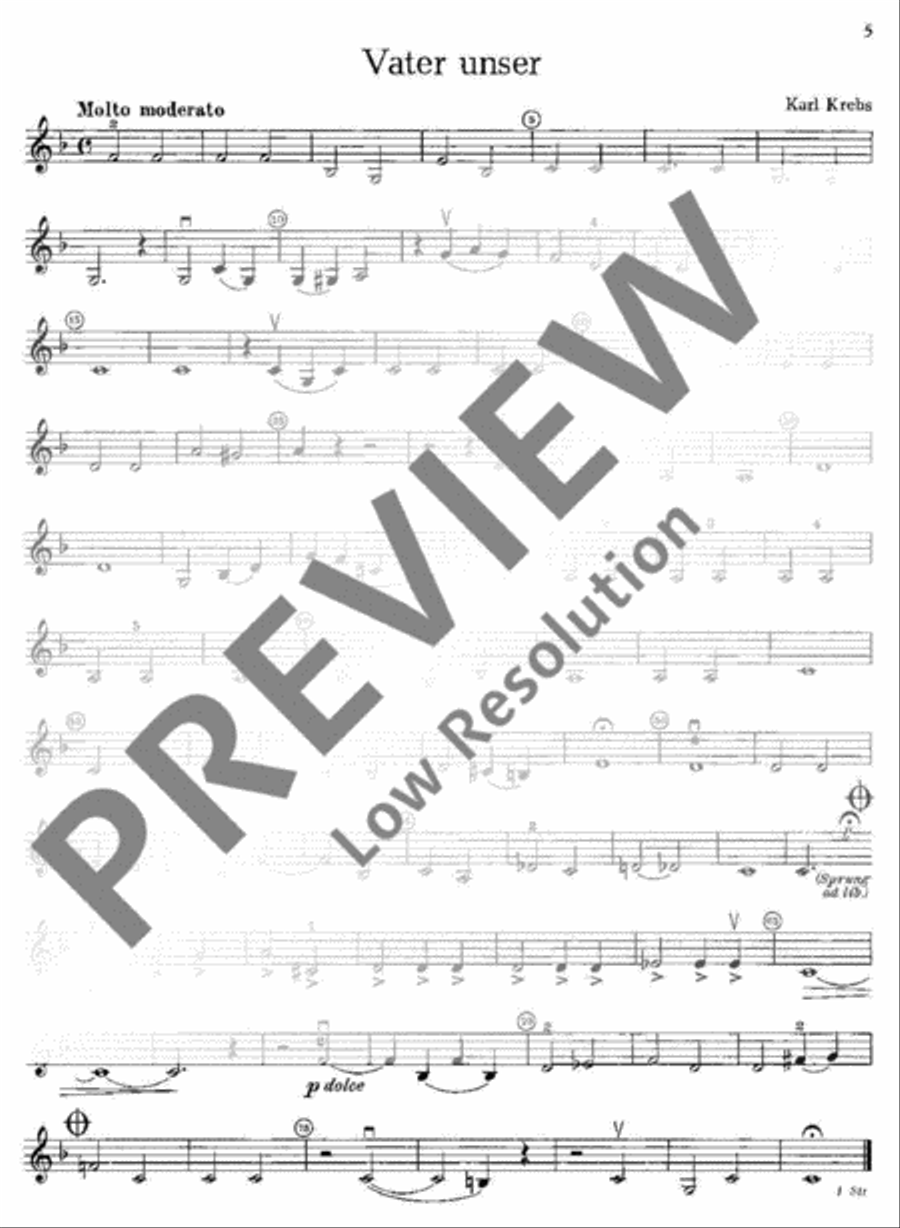 Musik zur Feier Violin scores gallery preview page 6