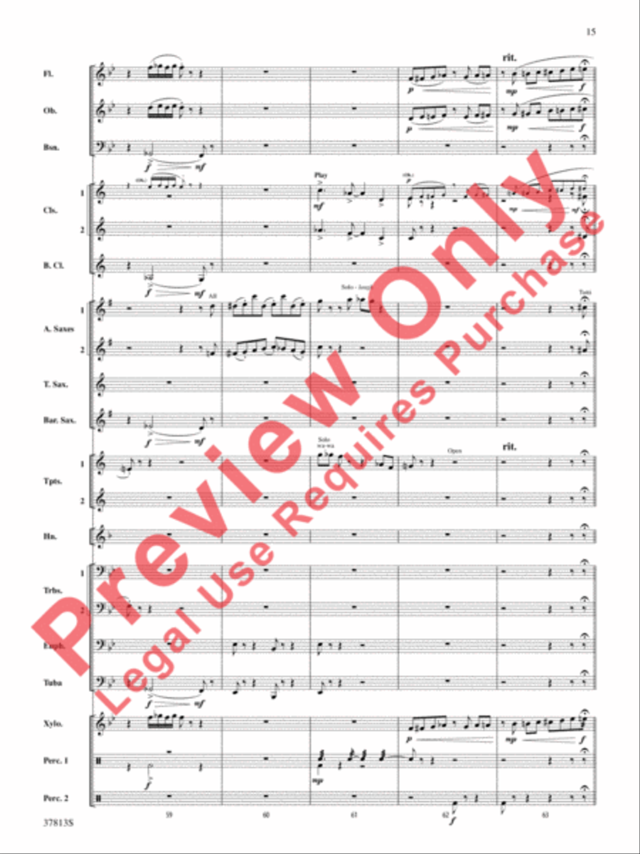 Ants in My Pants Ants in My Pants Concert Band scores gallery preview page 15