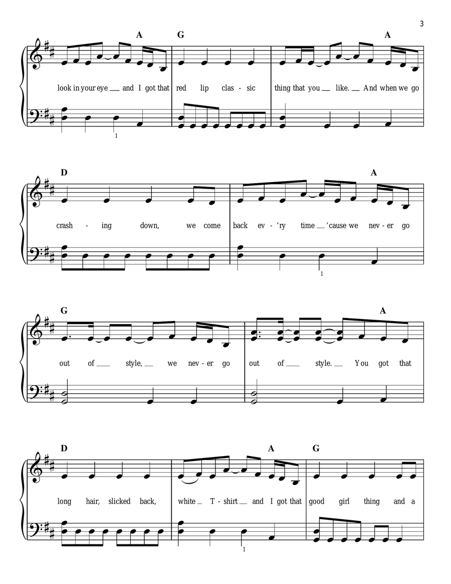 Style Easy Piano scores gallery preview page 3