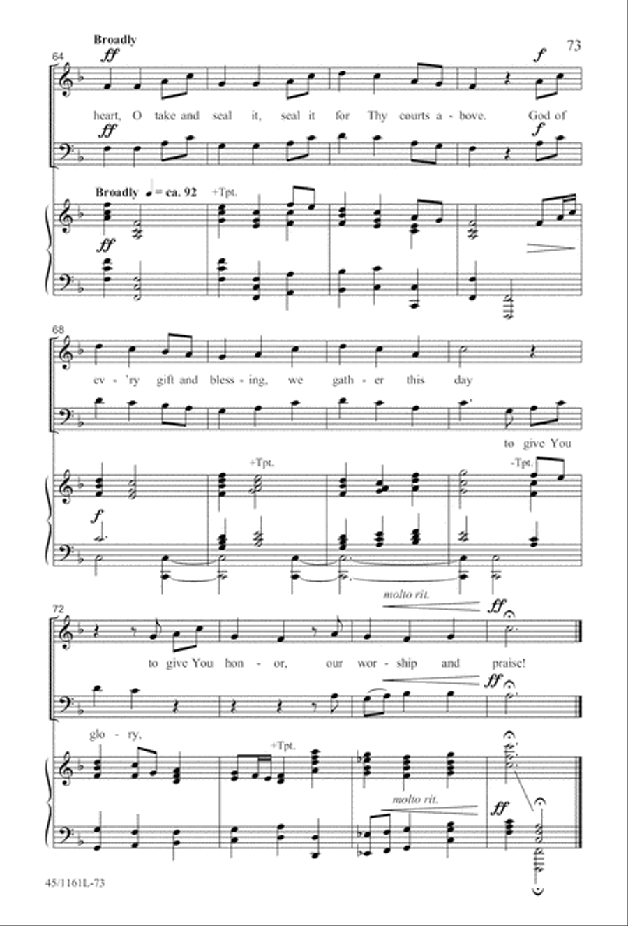 Hymns We Love to Sing Hymns We Love to Sing 3-Part scores gallery preview page 74