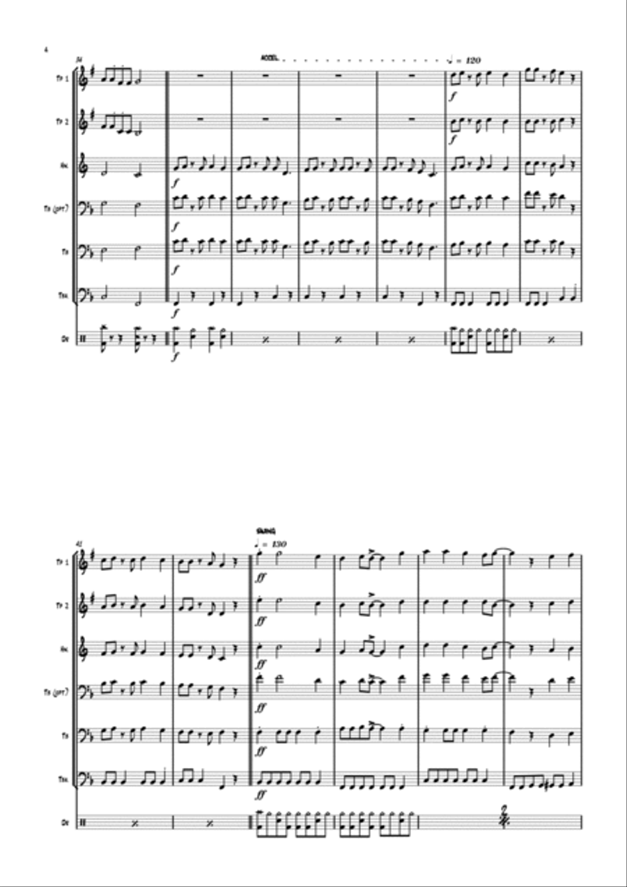 Zehn Kleine Jaegermeister Baritone Horn TC scores gallery preview page 5
