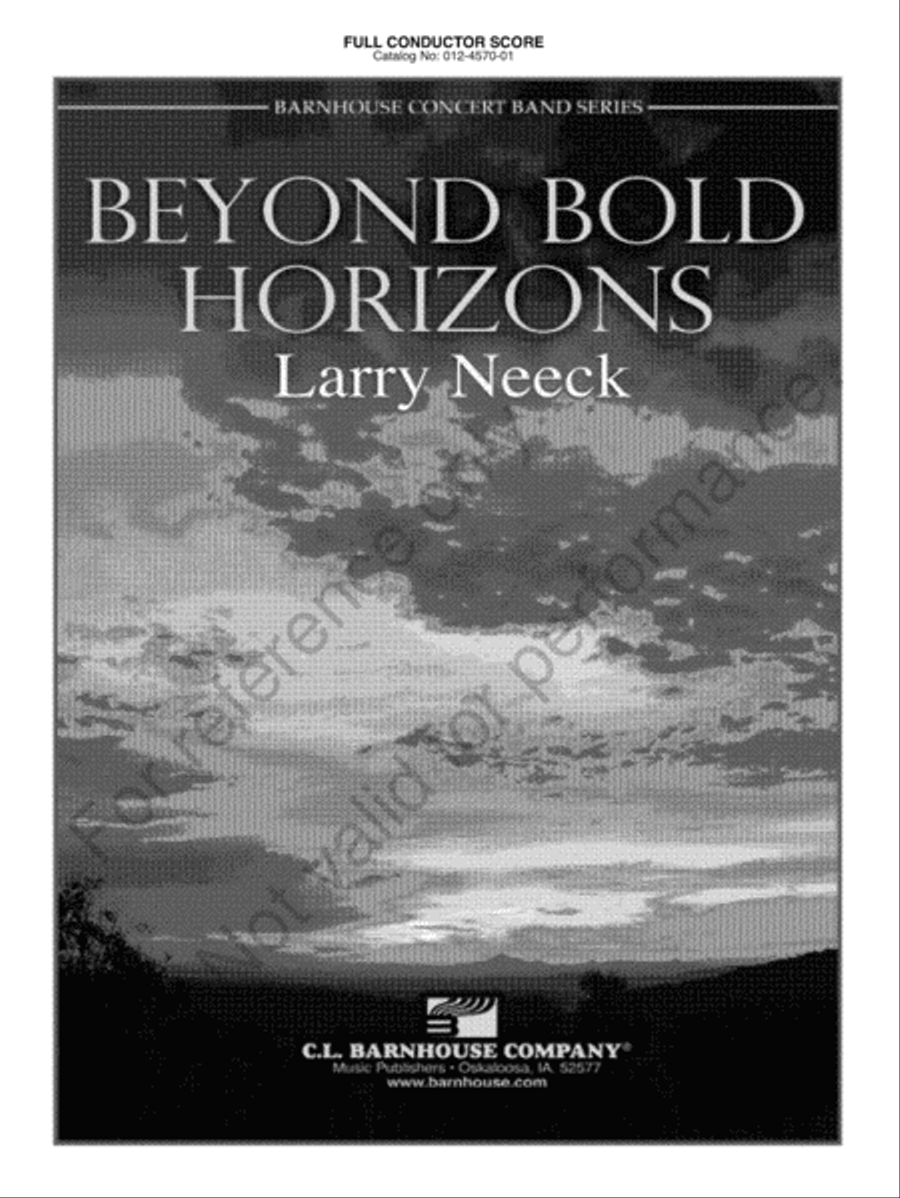 Beyond Bold Horizons Concert Band scores gallery preview page 2
