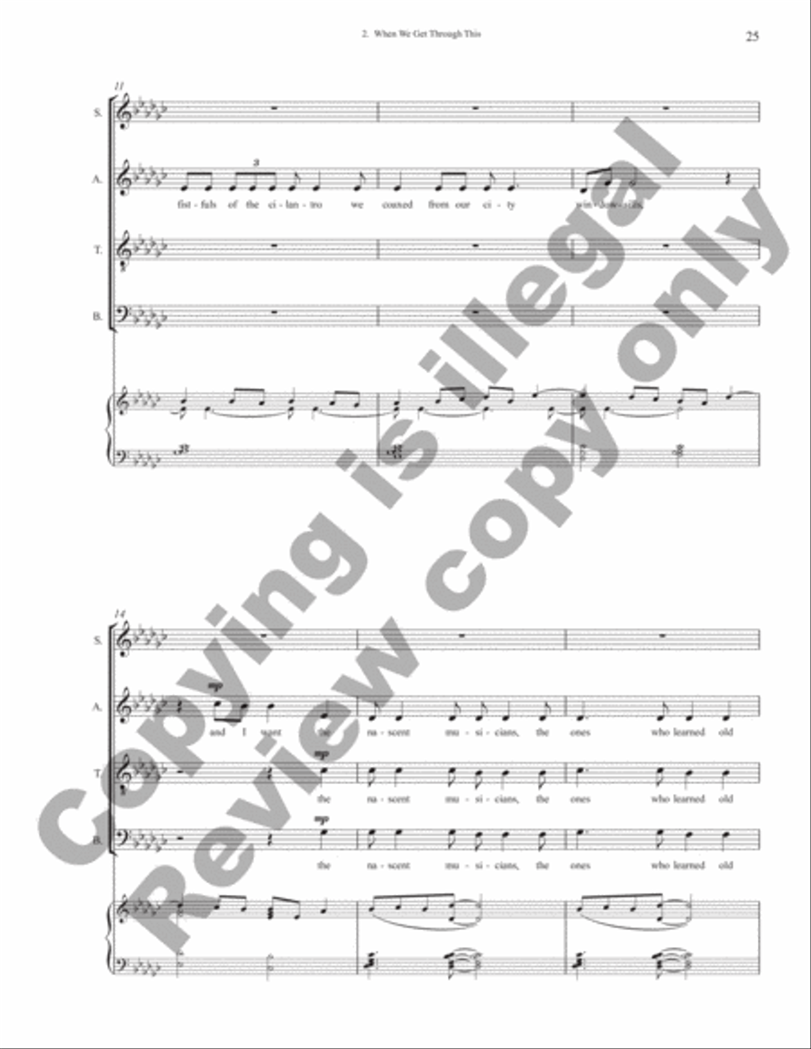 Unconditional Love (Vocal Score) 4-Part scores gallery preview page 10