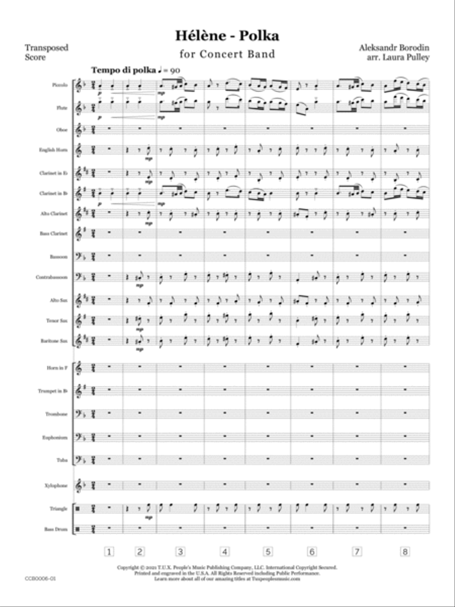 Hélène Polka Concert Band scores gallery preview page 4