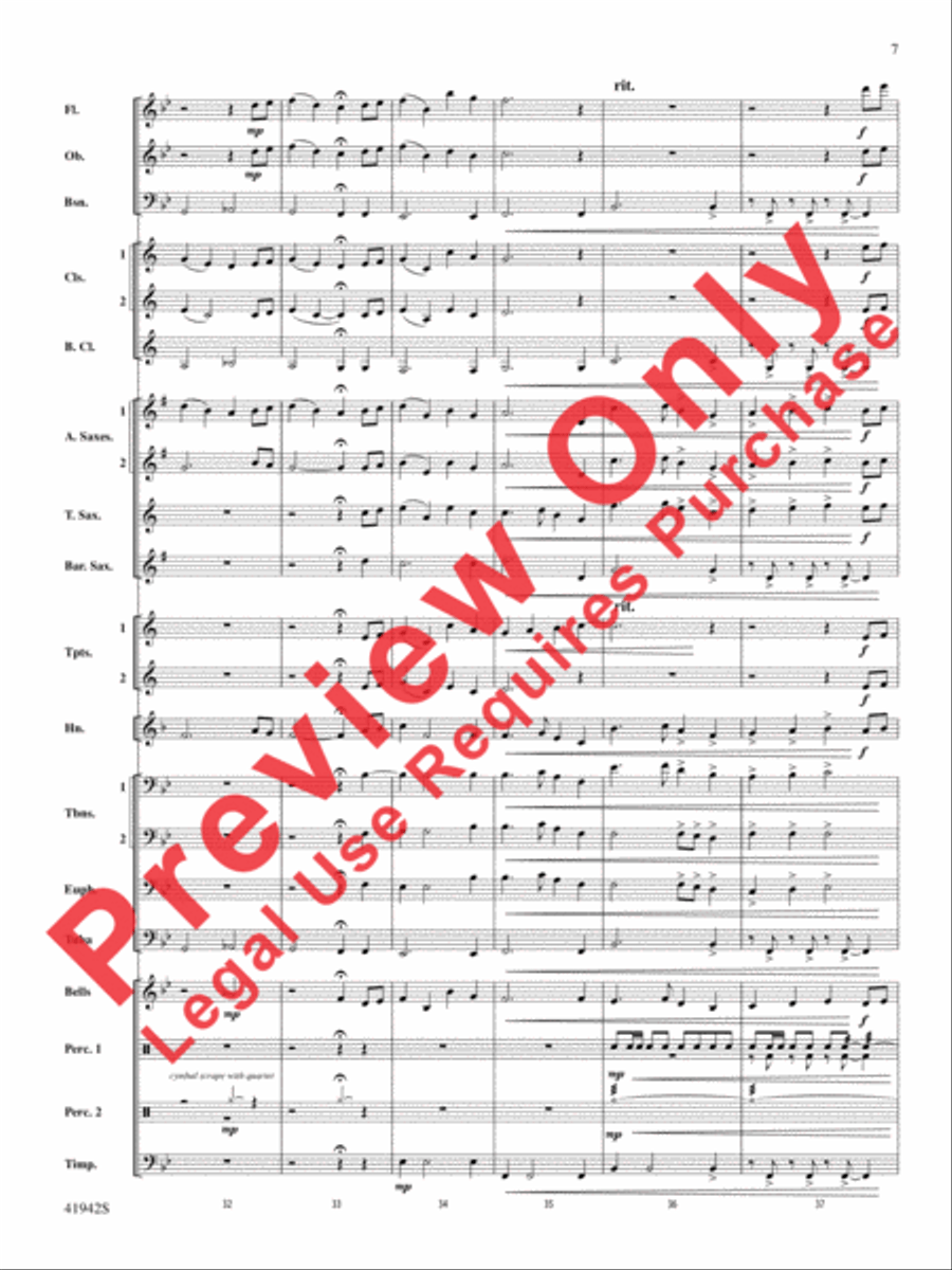 In My Garden Concert Band scores gallery preview page 8