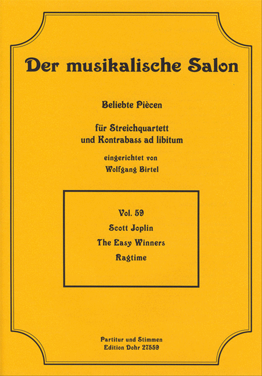 The Easy Winners -Ragtime- (für Streichquartett) String Quartet scores gallery preview page 1