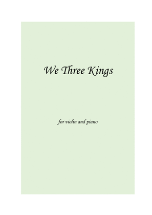 We Three Kings - EASY - Violin and Piano