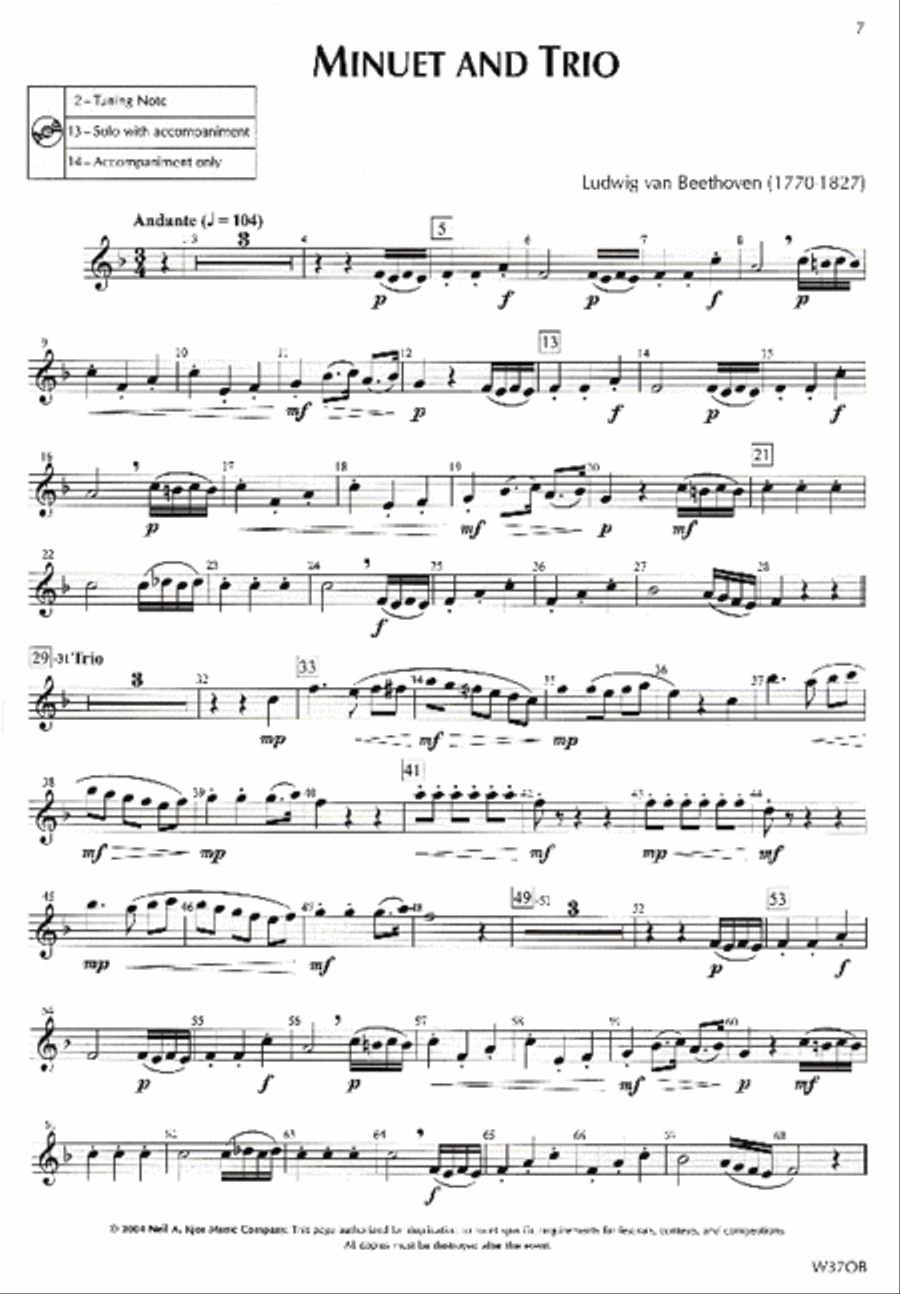 Standard of Excellence: Festival Solos Book 2 - Oboe Concert Band Methods scores gallery preview page 2