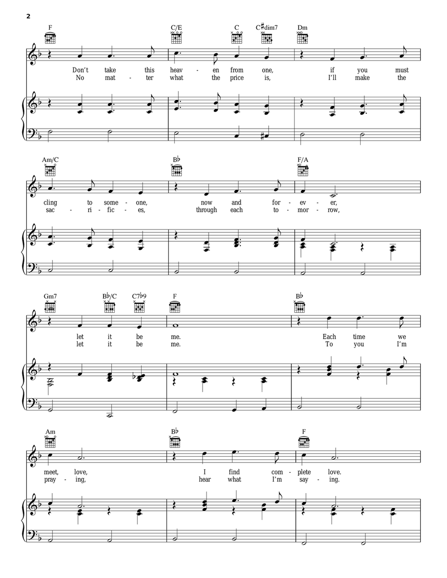 Let It Be Me (Je T'appartiens) by Elvis Presley Piano, Vocal, Guitar - Digital Sheet Music page 2