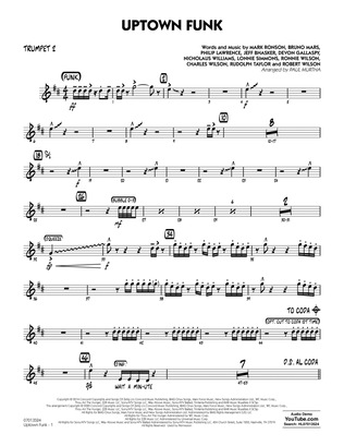 Book cover for Uptown Funk (feat. Bruno Mars) (arr. Paul Murtha) - Trumpet 2