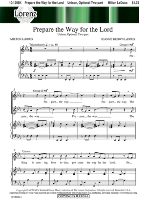 Book cover for Prepare the Way for the Lord