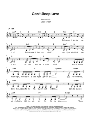 Can't Sleep Love