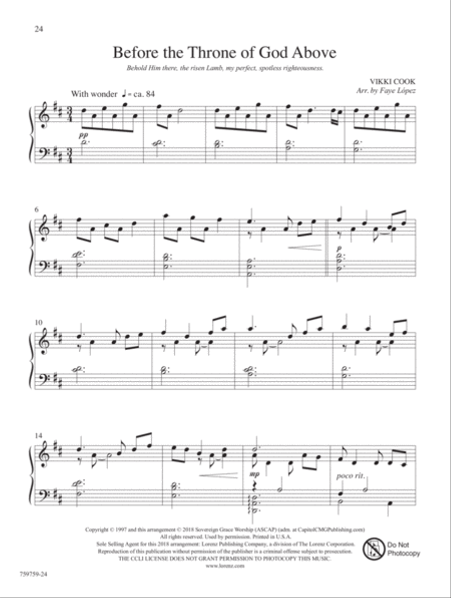 Behold the Lamb of God! Behold the Lamb of God! Piano Solo scores gallery preview page 7