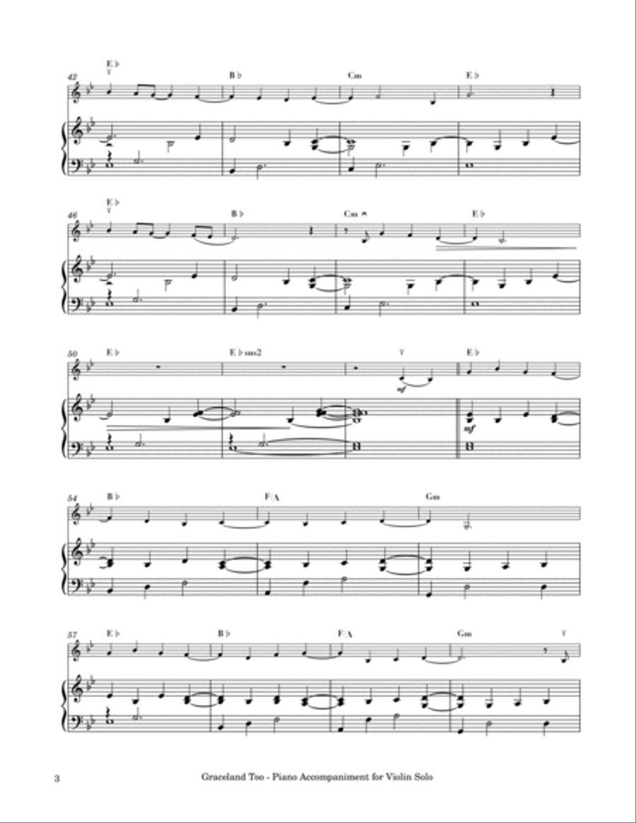 Graceland Too Violin Solo scores gallery preview page 4