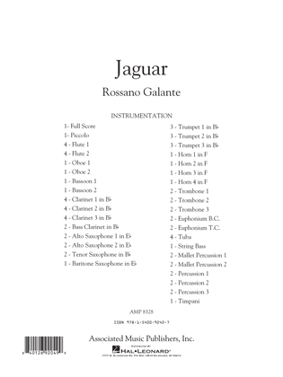 Book cover for Jaguar - Conductor Score (Full Score)